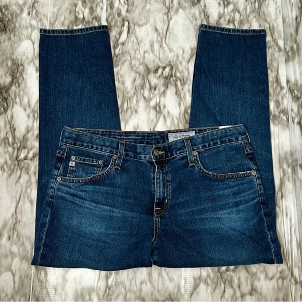 Adriano Goldschmied Sz 32R Distressed Knees Medium Wash Denim Blue Jean Normcore